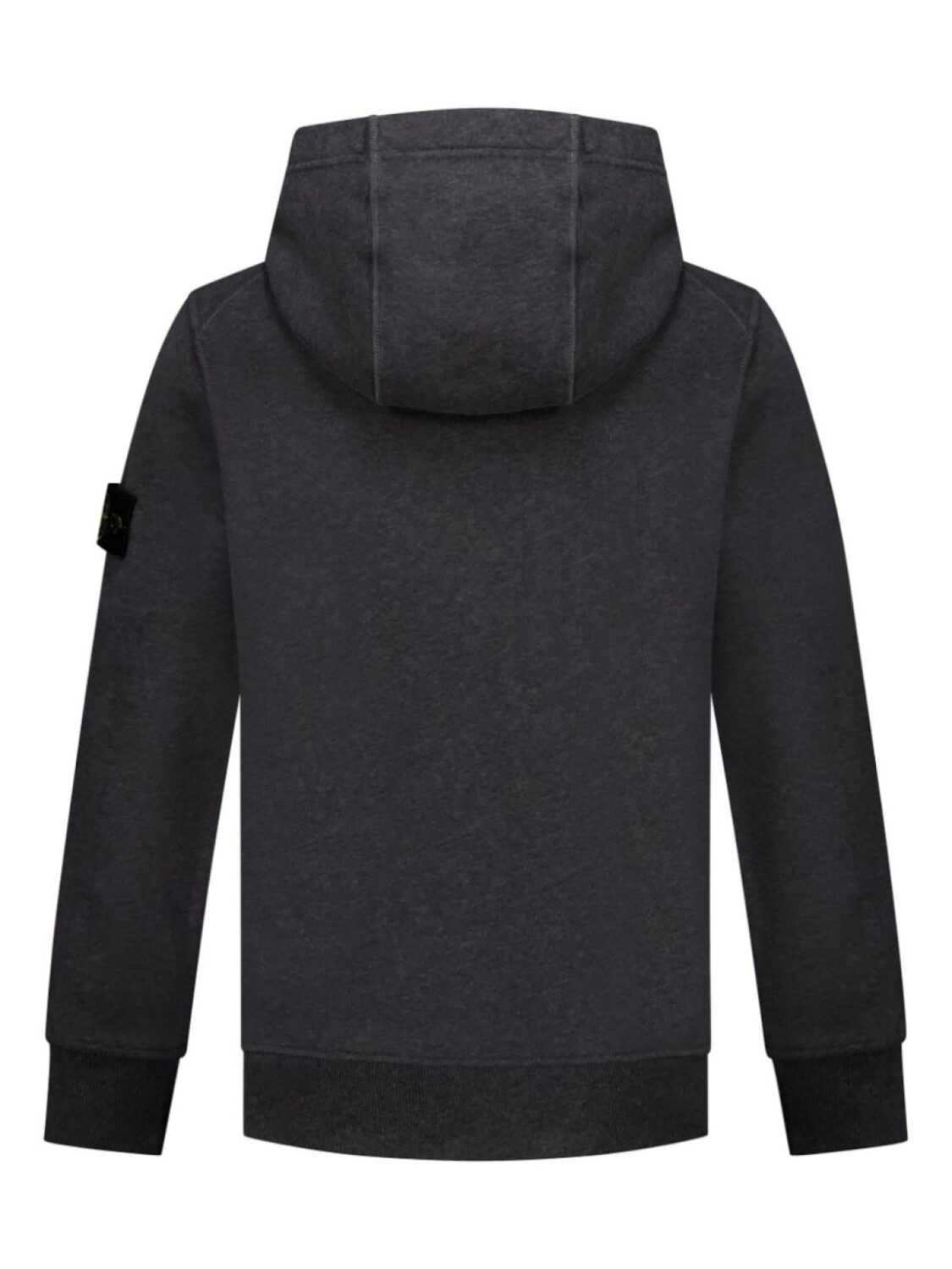 Stone Island Junior толстовка с капюшоном из хлопка с изображением компаса, серый — фото 2