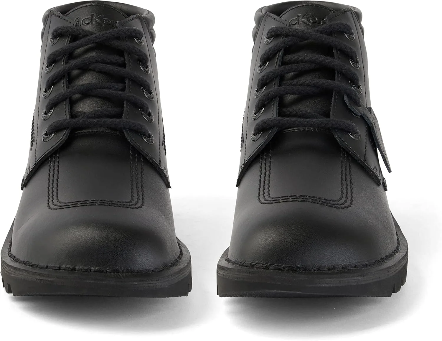 Мужские кожаные кроссовки Kickers Kick Hi Padded Leather Shoes Ankle Boots, черный — фото 3