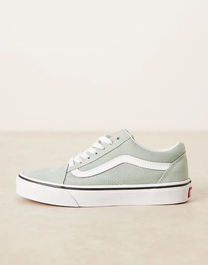 Кроссовки Vans Old Skool Color Theory светло-зелёного цвета — фото 2