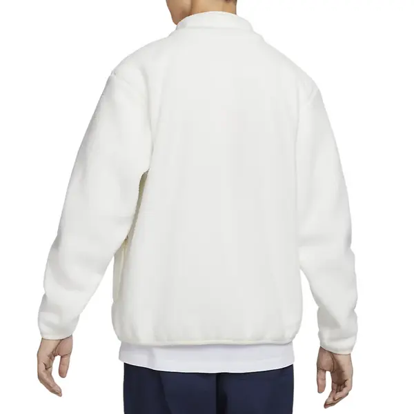 Куртка sportswear club fleece jacket 'white' Nike, мультиколор — фото 2