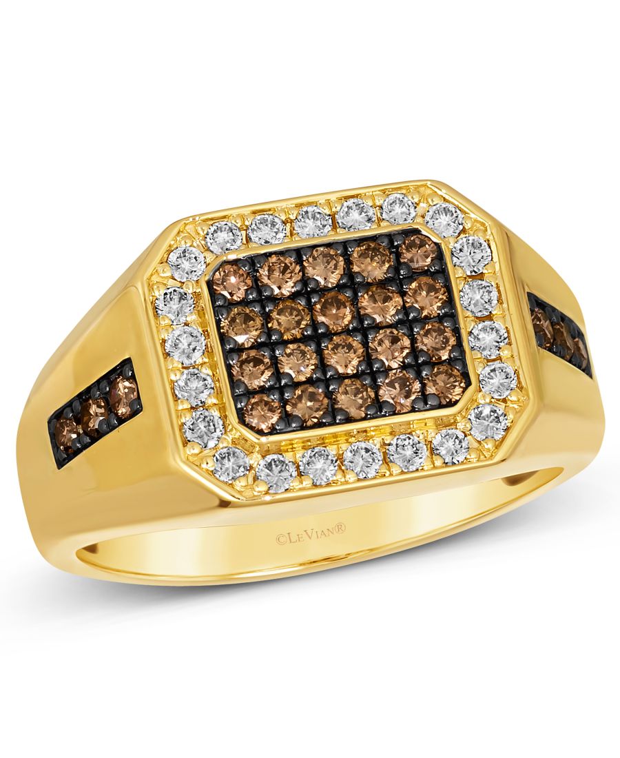 

Бриллиантовое кольцо (0,98 карата) в оправе из медового золота 14 карат Le Vian, Yellow Gold