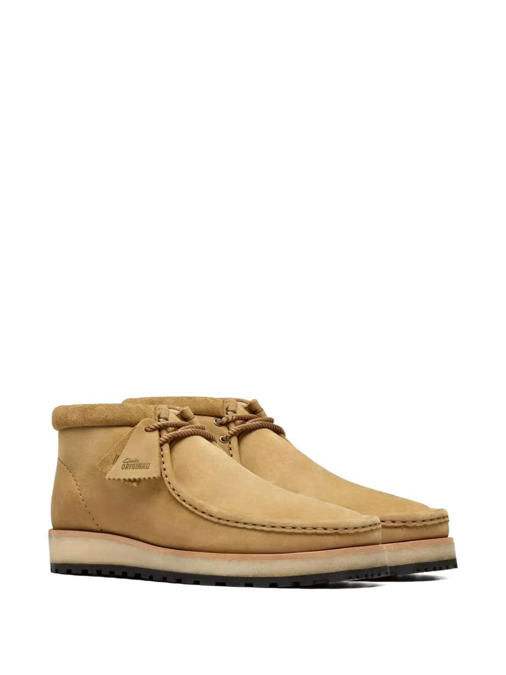 Замшевые ботинки на шнуровке Clarks Originals, коричневый — фото 4