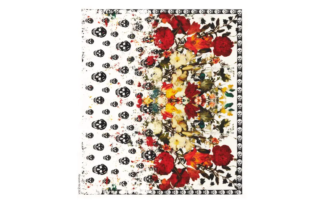 

Alexander McQueen Вязаный шарф женский белый, White