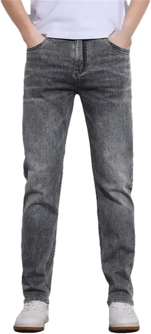 Джинсы прямые Slim Серый