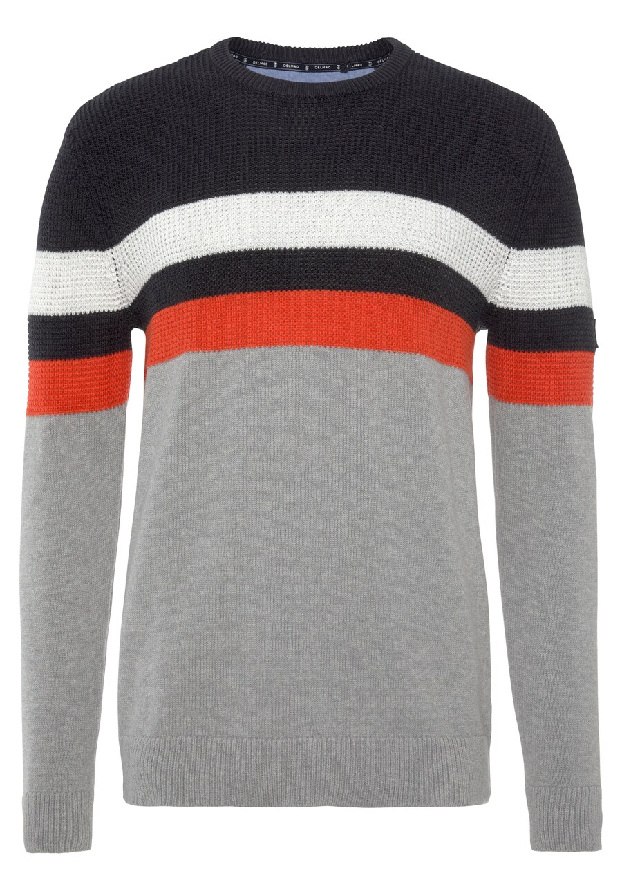 

Свитер DELMAO, цвет Grey/Red/Black/White