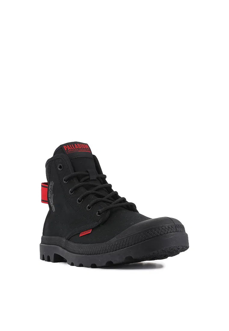 Ботинки женские, высокие, на каблуке, PAMPA HI DARE II CANVAS, UNISEX Palladium, черный — фото 3