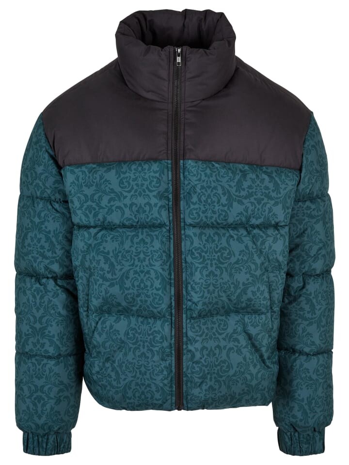 

Зимняя куртка Urban Classics, цвет bottlegreen damast aop