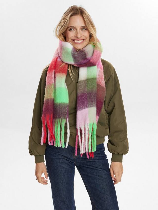 

Шарф Sasha Check Numph, Pink/Multi