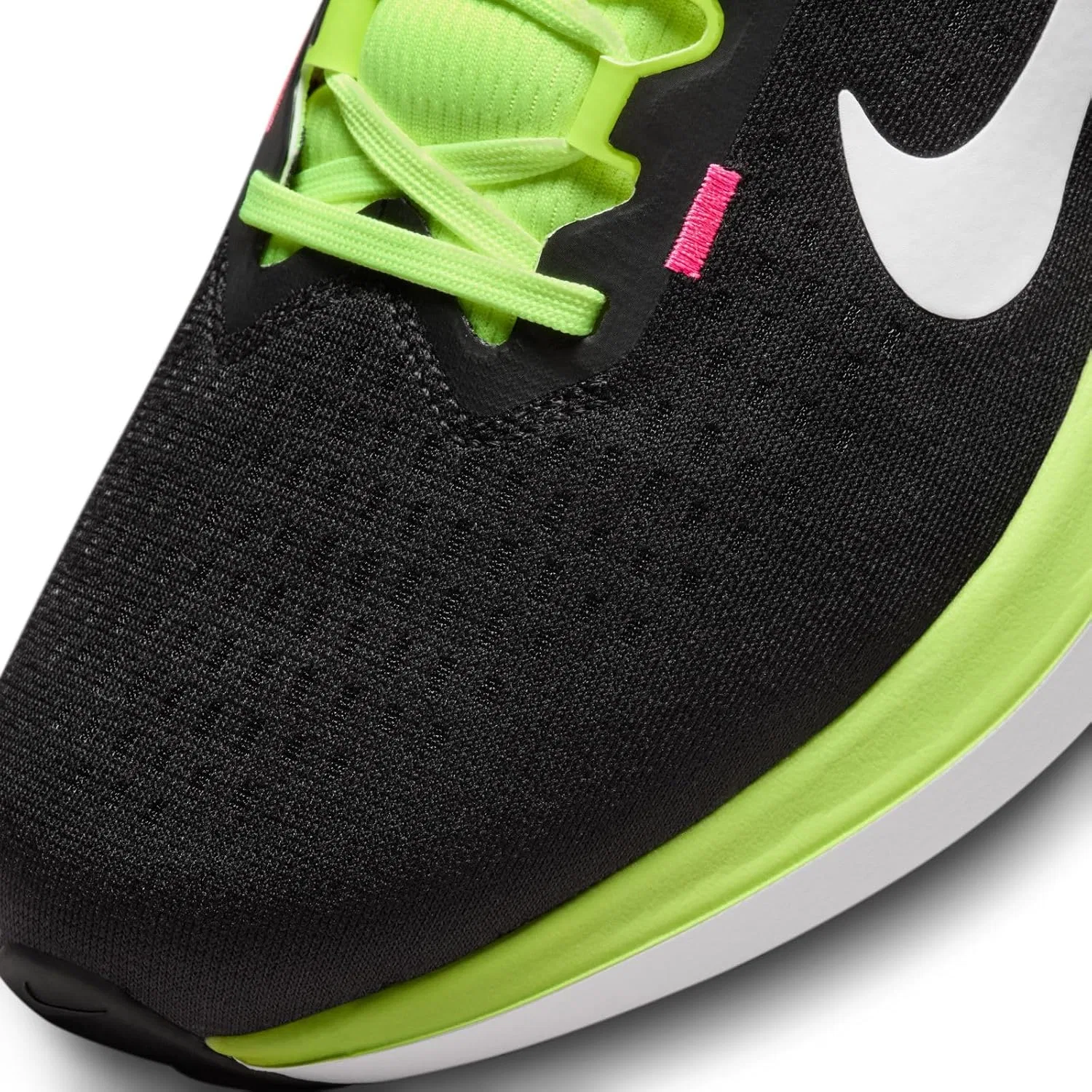 Мужские беговые кроссовки Nike Winflo DV4022, размер 10, Black White Volt Hyper Pink — фото 4