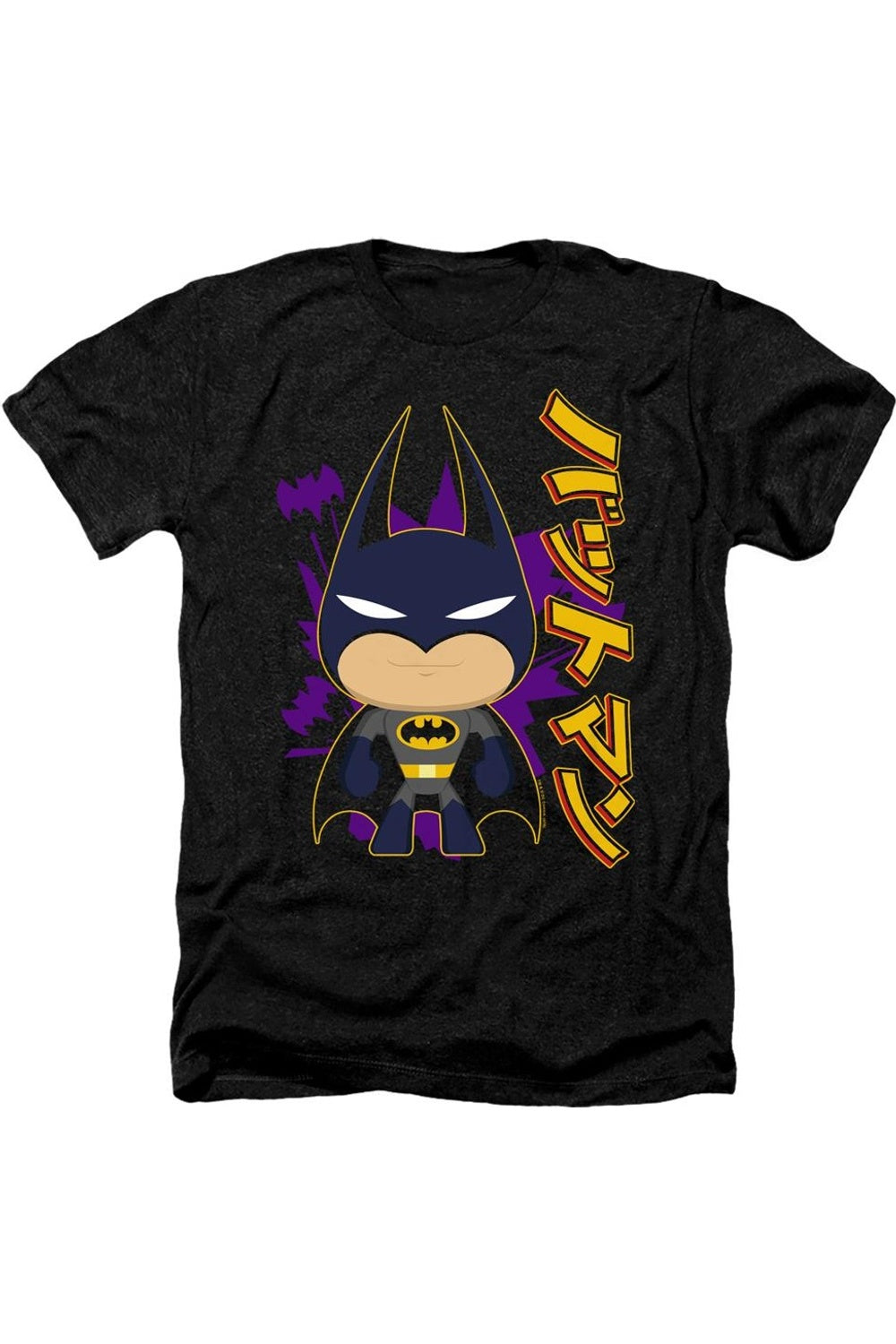 

Футболка / футболка Batman Cute Kanji Adult Heather Gildan, черный