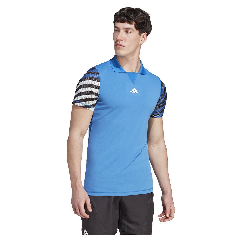 

Поло с коротким рукавом adidas Heat.Rdy Freelift Pro, синий