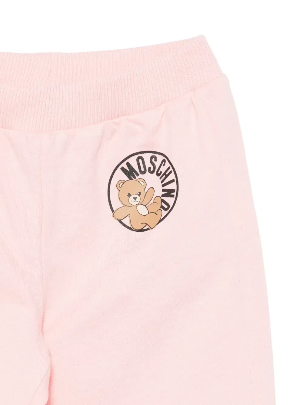 Спортивный костюм с капюшоном и графичным принтом Moschino Kids, розовый — фото 3