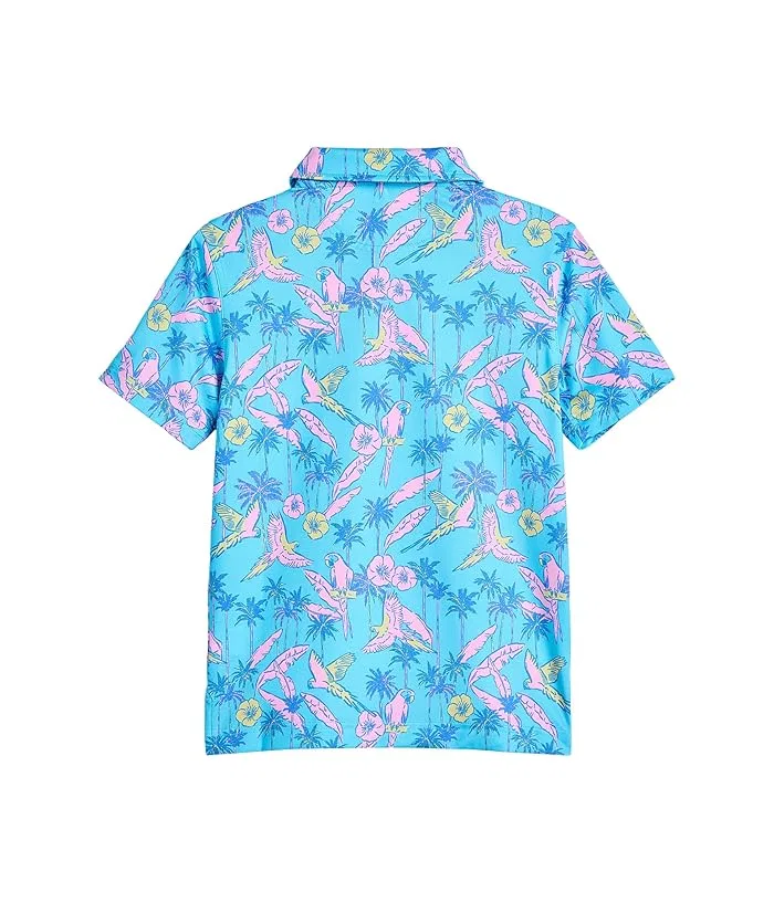Повседневная рубашка поло The Flock Party Chubbies Kids, Turquoise/Aqua/Pattern Base — фото 2