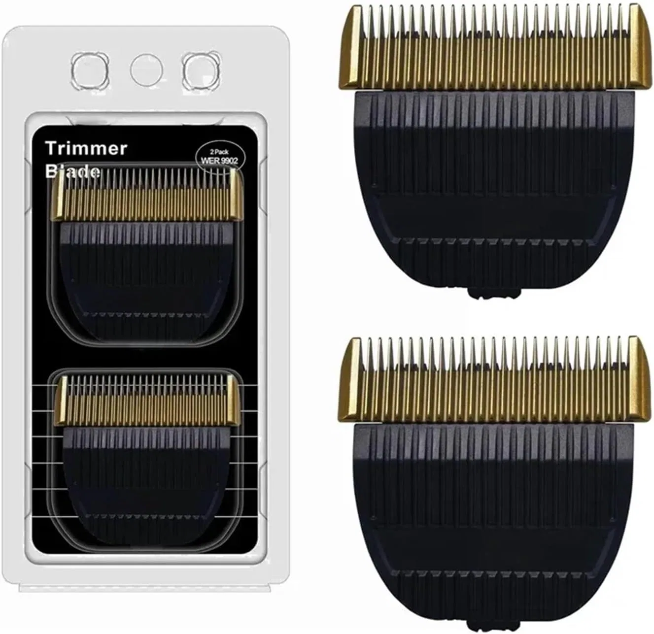 Сменные лезвия для триммера Panasonic ER-GP80, ER1611, ER1512 и других моделей (2 шт.) ‎Lxznrqu, 2 Pieces. — фото 3