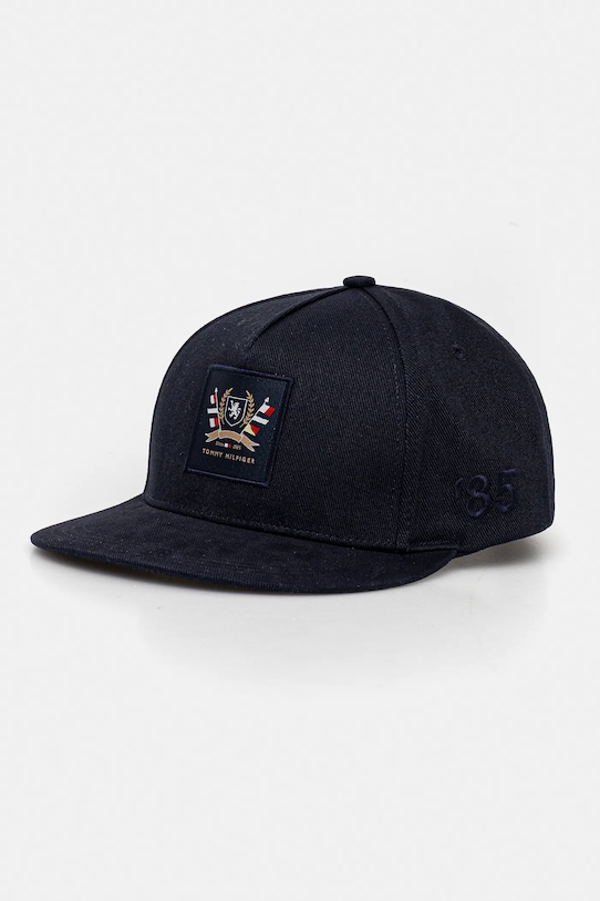 

Хлопковая кепка с козырьком Tommy Hilfiger, темно-синий
