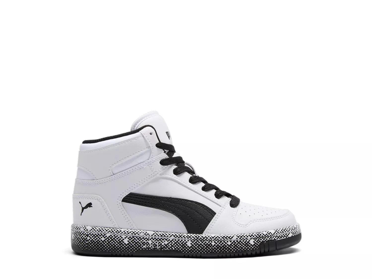 

Кроссовки Puma Rebound Layup High-Top — детские, белые/черные