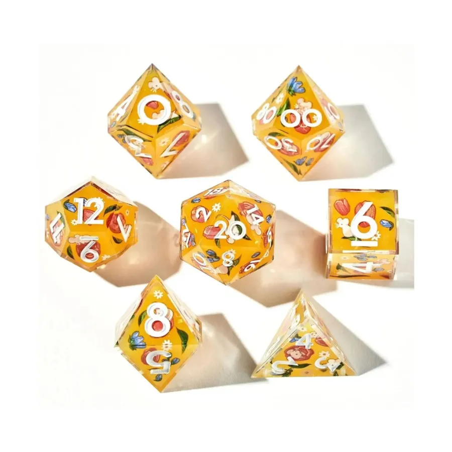 

Поли-набор - Фамильяр ведьмы (7), Iconic Resin Dice (Dispel Dice)