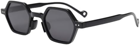 

Поляризованные многоугольные солнцезащитные очки для женщин, винтажные солнцезащитные очки с заклепками для мужчин, стильные очки с защитой от УФ-излучения UV400 MTZJH, C1