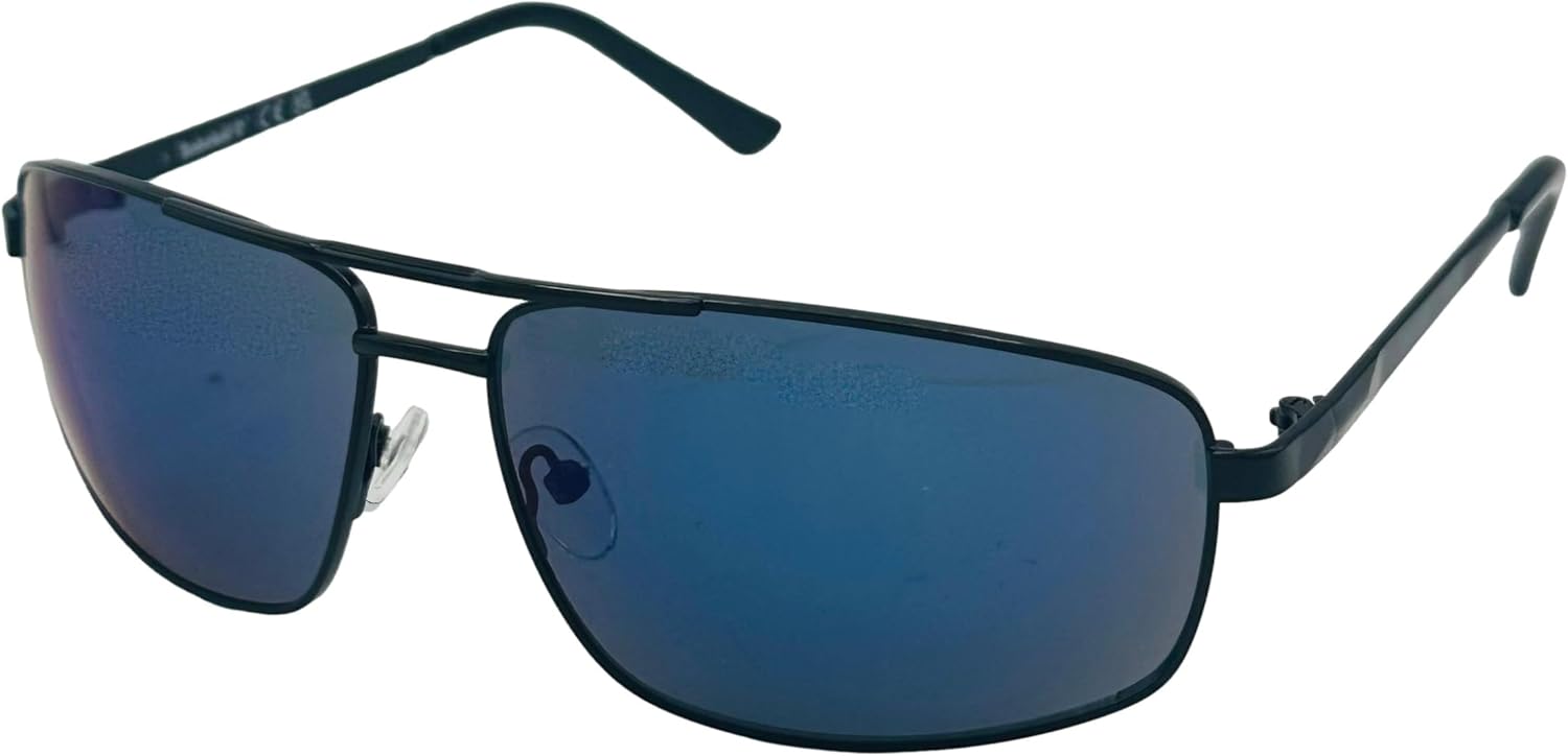 

Timberland солнцезащитные очки мужские черные металлические прямоугольные авиаторы, зеркальные линзы TB7208 1X