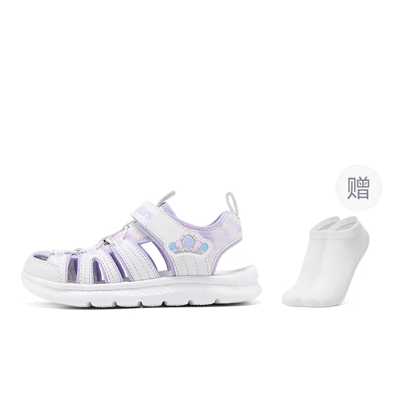 

Skechers Kids Сандалии белые/разноцветные, износостойкие, дышащие, нескользящие, низкие, детские