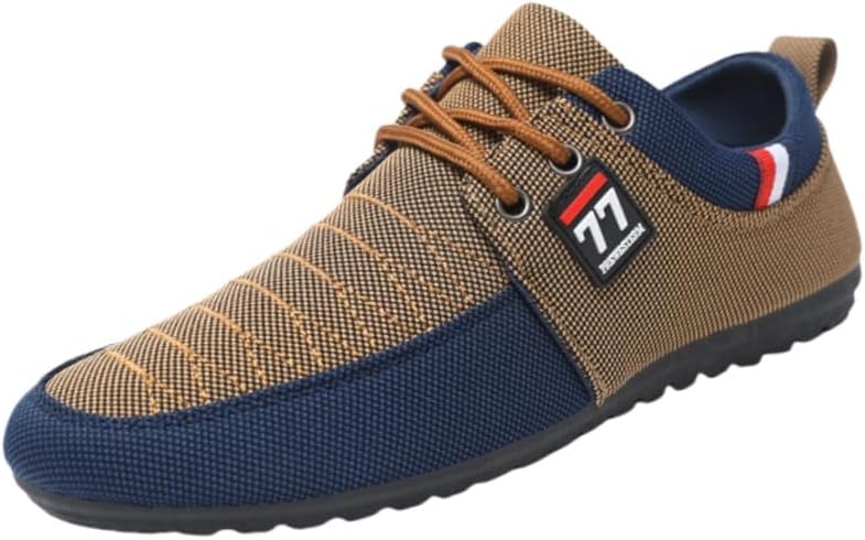 

Мужские лоферы большого размера - повседневные низкие кроссовки, дышащий и комфортный дизайн, легкая обувь для ежедневной носки Fusecottc, хаки