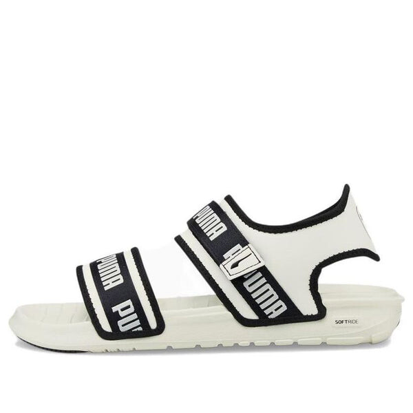 Сандалии softride slide 'wordmark - marshmallow' Puma, белый