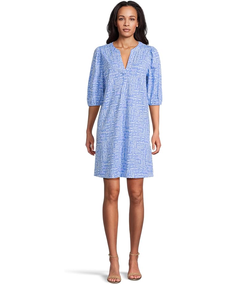 

Платье Lilly Pulitzer Colson Dress, цвет Sunwashed Blue Seacrets