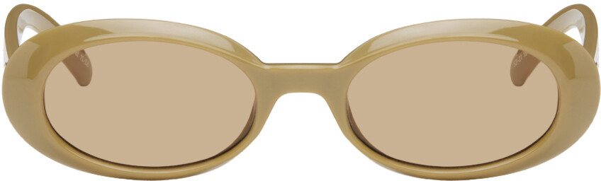 

Солнцезащитные очки цвета хаки «Work It!» Le Specs