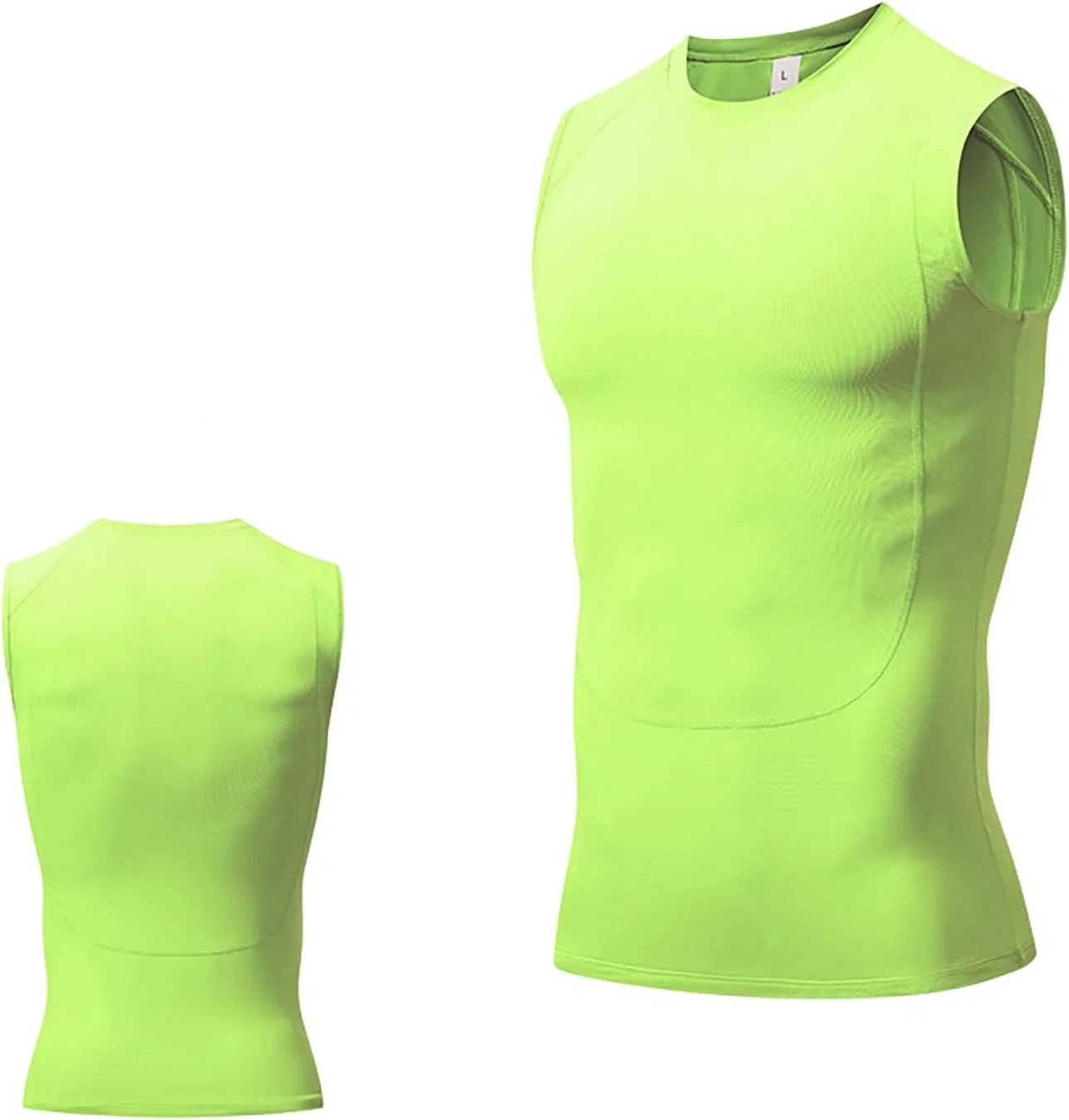 Мужская компрессионная майка Athletic Gym Tee, светло-зеленый