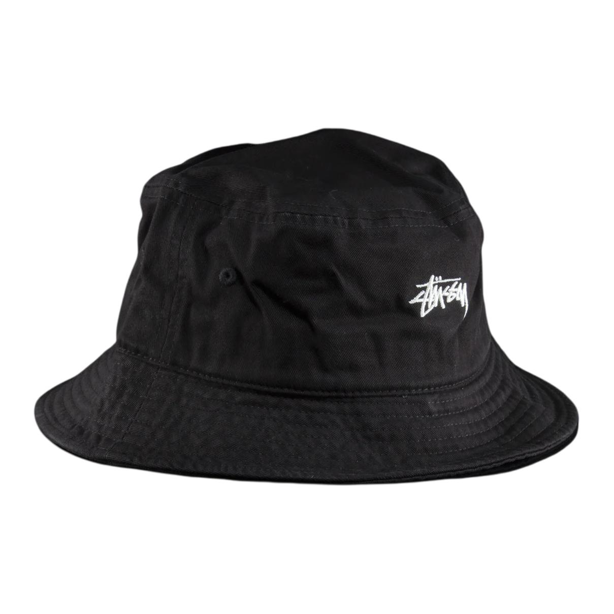 

Stussy Панама из хлопкового твила унисекс, черная