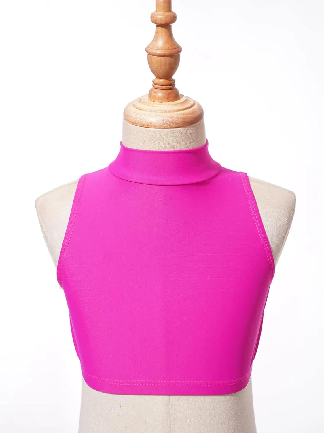 Детский спортивный топ с v-образным вырезом, QinCiao, Hot Pink — фото 3