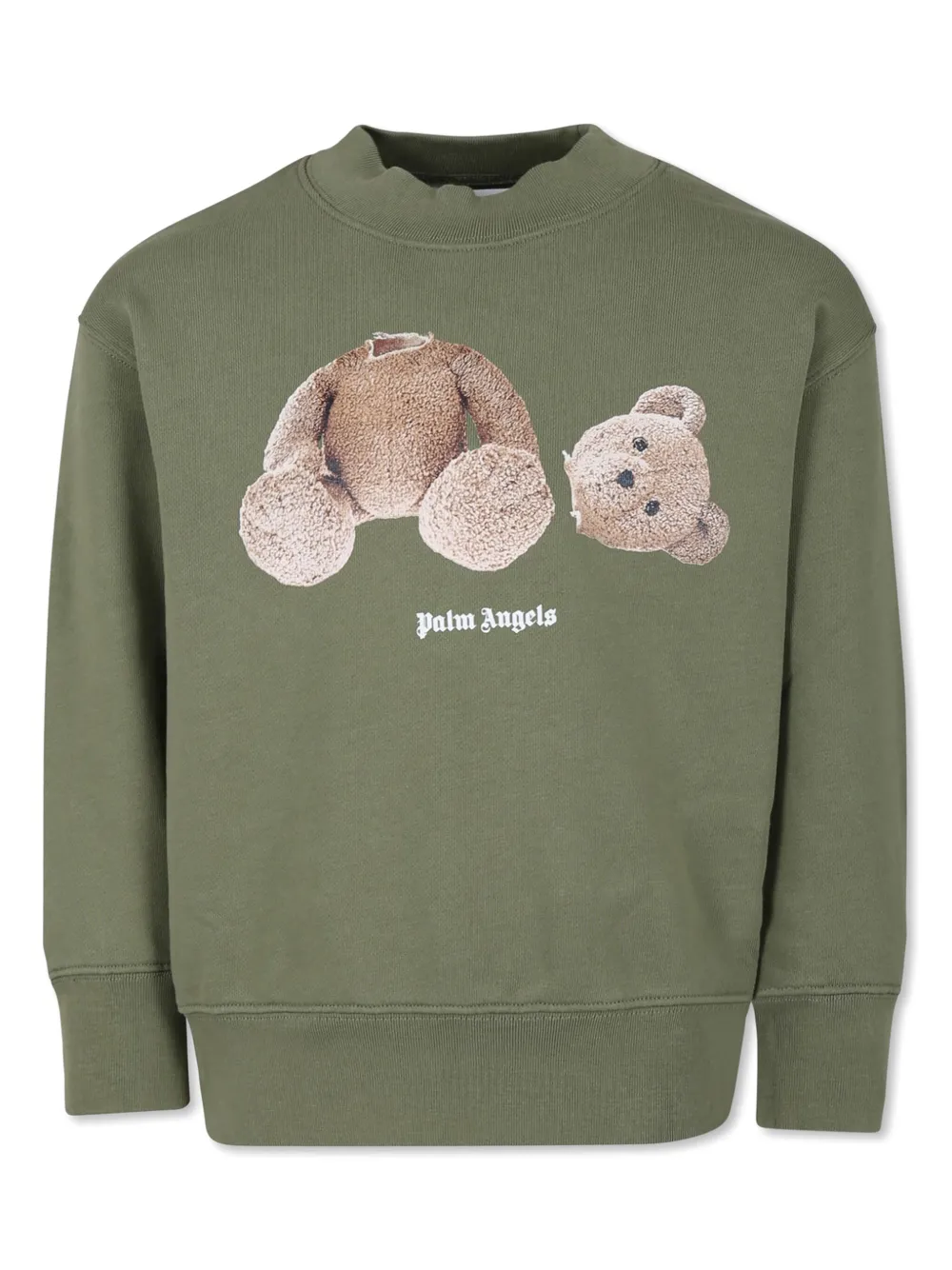

Толстовка с графичным принтом Palm Angels Kids, зеленый
