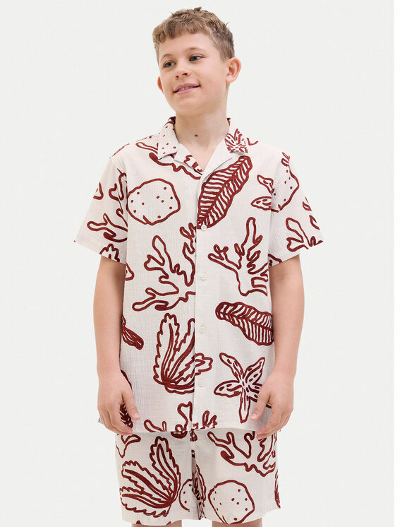 

Свободная рубашка Luke 12277298 Jack&Jones Junior, экрю