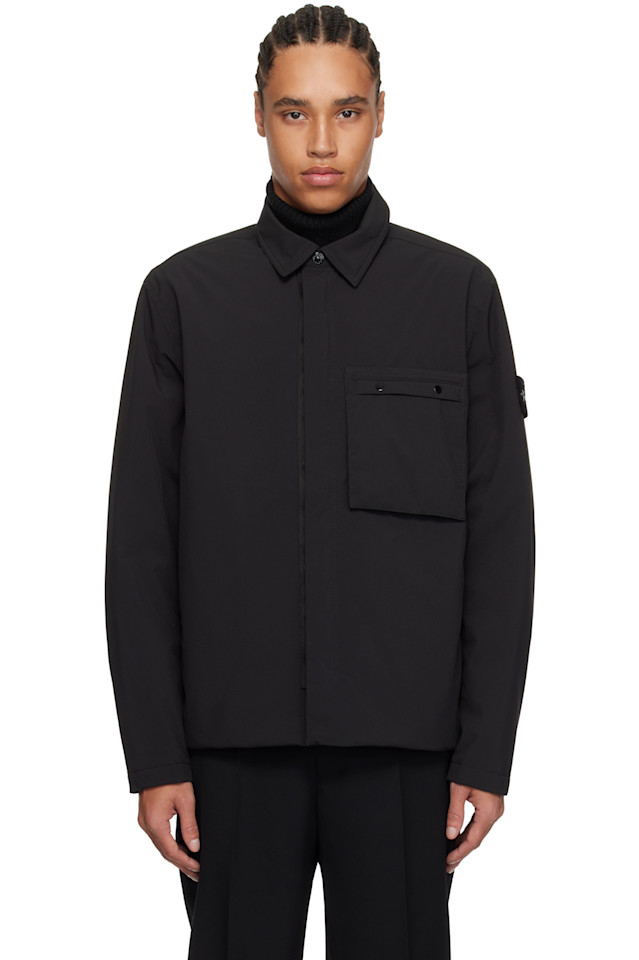 

Мягкая оболочка утепленная куртка Primaloft Stone Island, черный