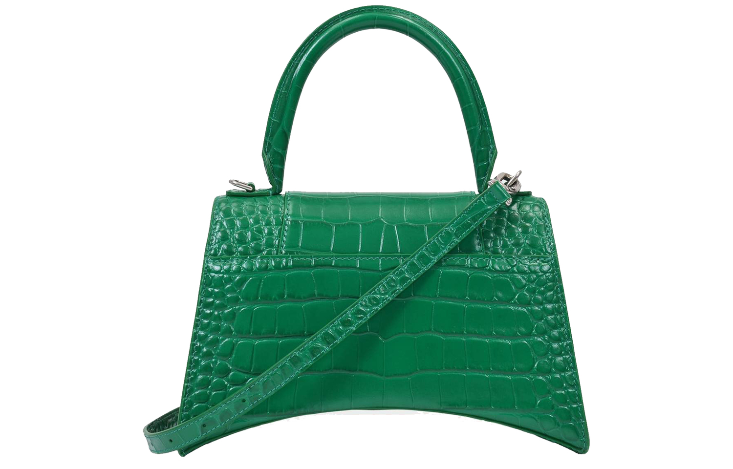 Маленькая сумка-песочница Balenciaga женская зеленая — фото 3