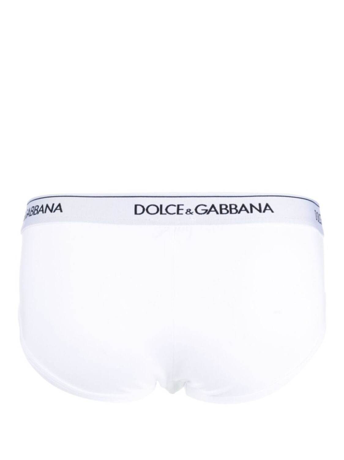Dolce & Gabbana комплект из двух трусов-брифов с логотипом, белый — фото 3
