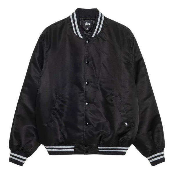 

Куртка sequins satin jacket 'black' Stussy, черный