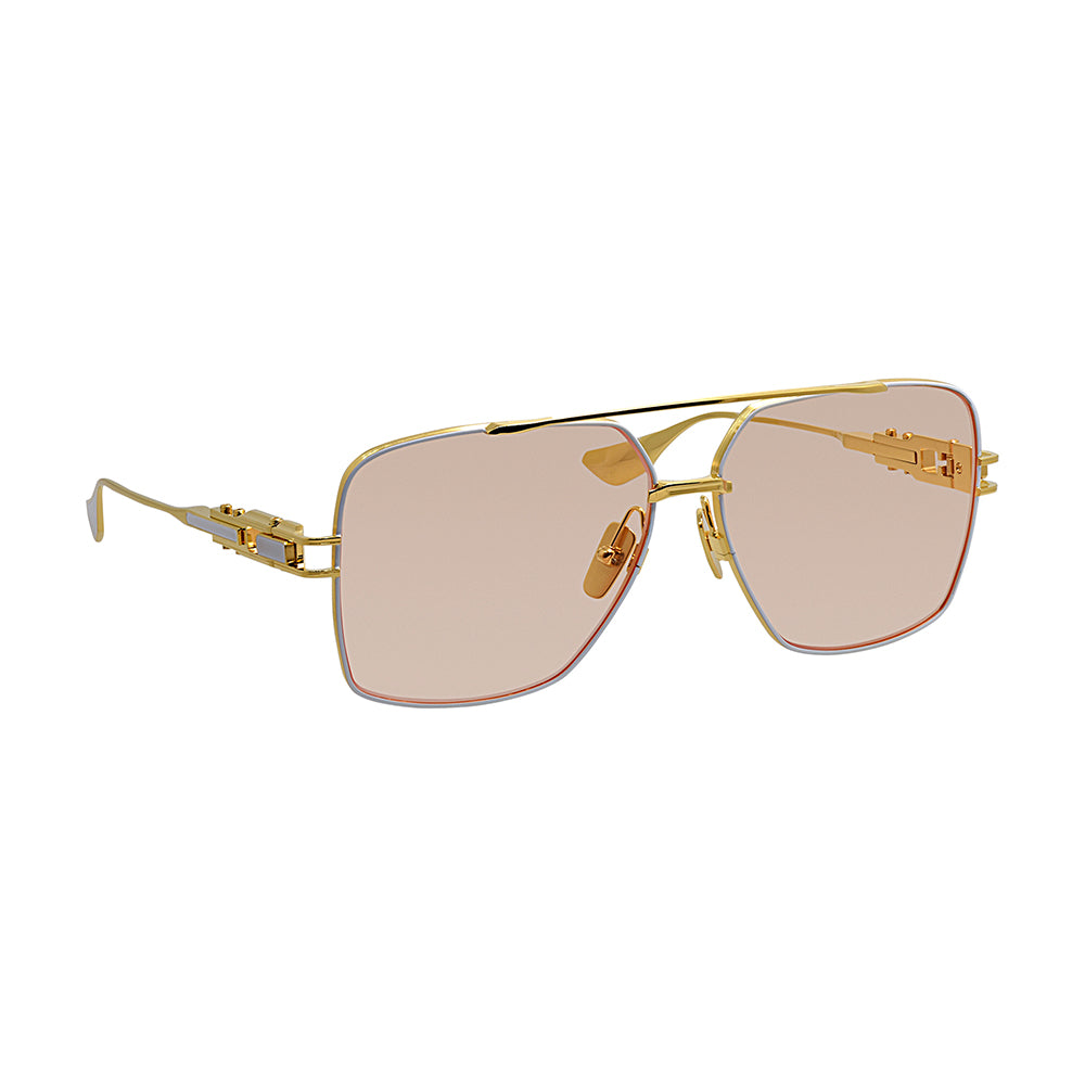 

Солнцезащитные очки-авиаторы унисекс Dita GRAND-EMPERIK DT DTS159-A-04, цвет matte white/gold