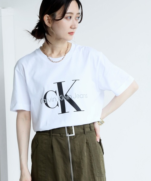 

Футболка Slim, Monogram Calvin Klein Jeans, белый