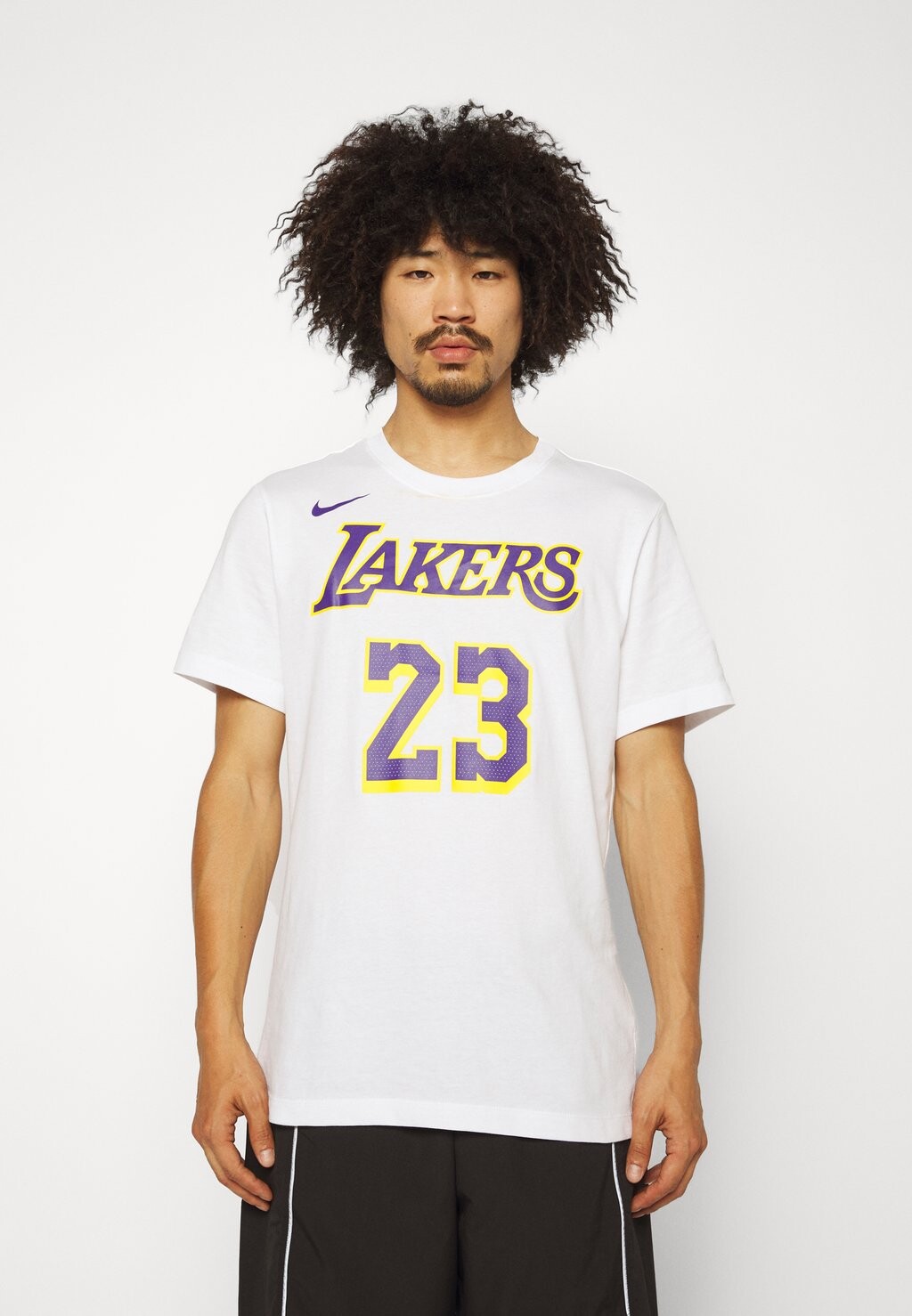 Team ФУТБОЛКА NBA LOS ANGELES LAKERS LEBRON JAMES Nike, белая — фото 3