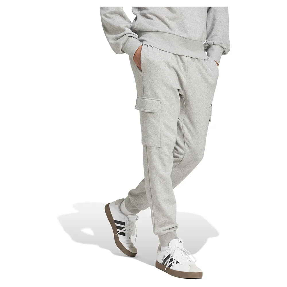 Джоггеры adidas Essentials Feelcozy Fleece Cargo, серый — фото 4