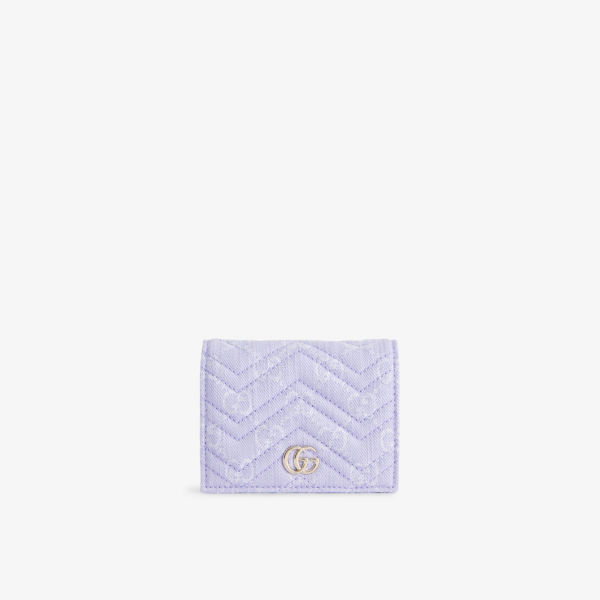 

Кошелёк GG Marmont из денима Gucci, мультиколор