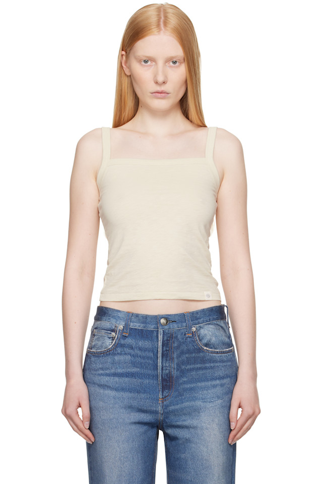 

Массивный топ с квадратным вырезом Rag & Bone, цвет oatmeal