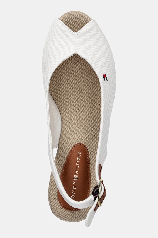 Сандалии Flag mid wedge espadrille на бретельке Tommy Hilfiger, белый — фото 3