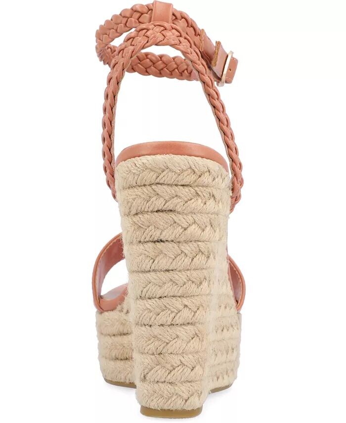 Женские босоножки Andiah на платформе и танкетке Journee Collection, розовый — фото 3