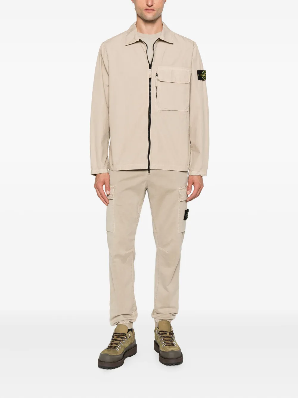 Брюки карго с накладными карманами Stone Island, нейтральный — фото 2