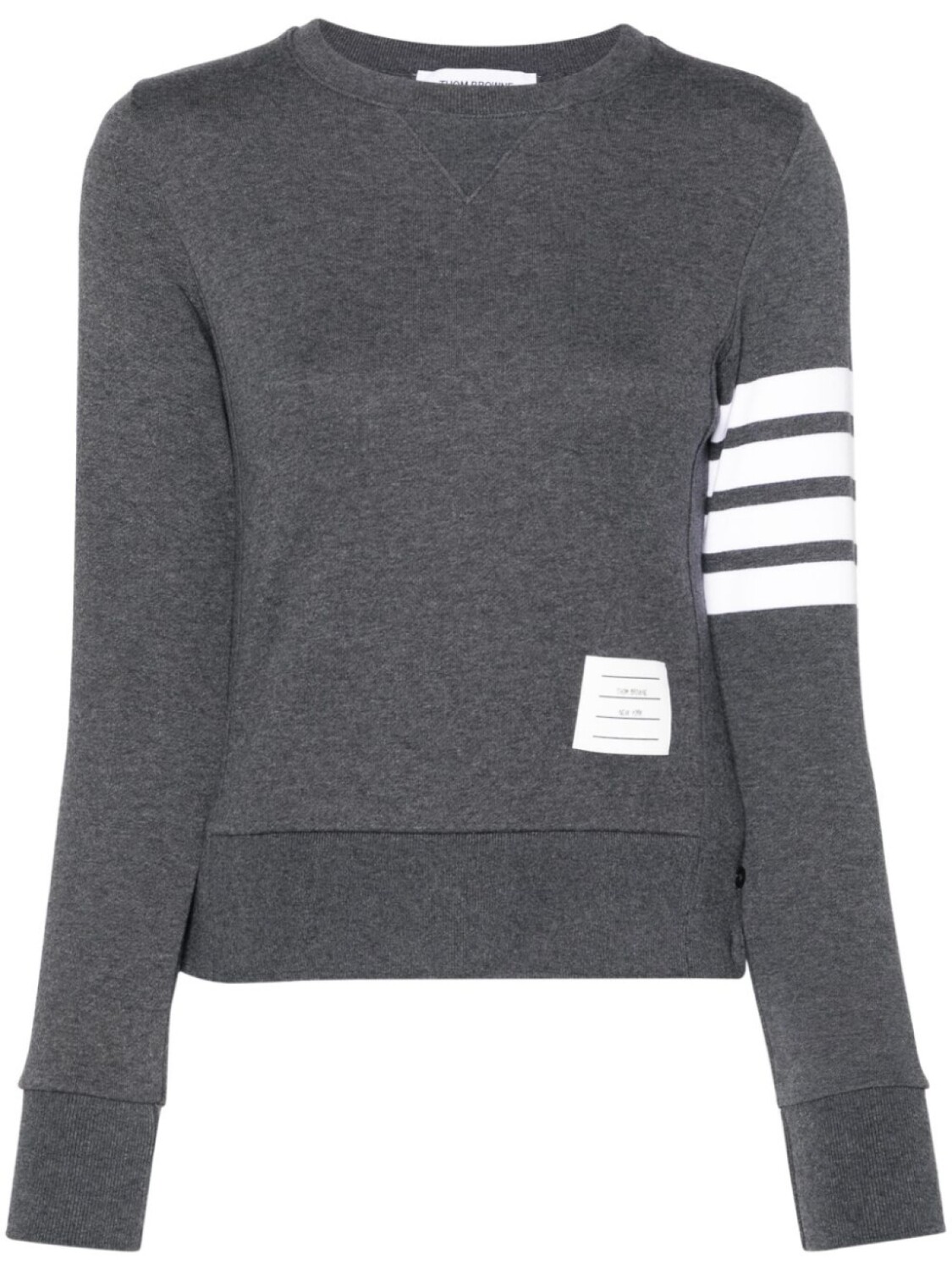 

Thom Browne толстовка Loopback с полосками 4-Bar, серый