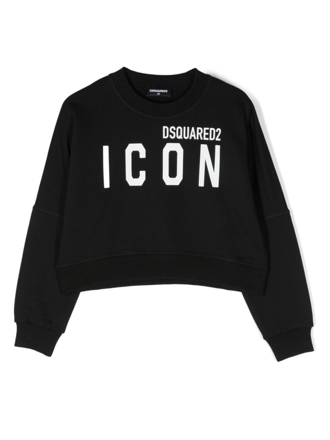 

DSQUARED2 KIDS укороченная толстовка с логотипом, черный
