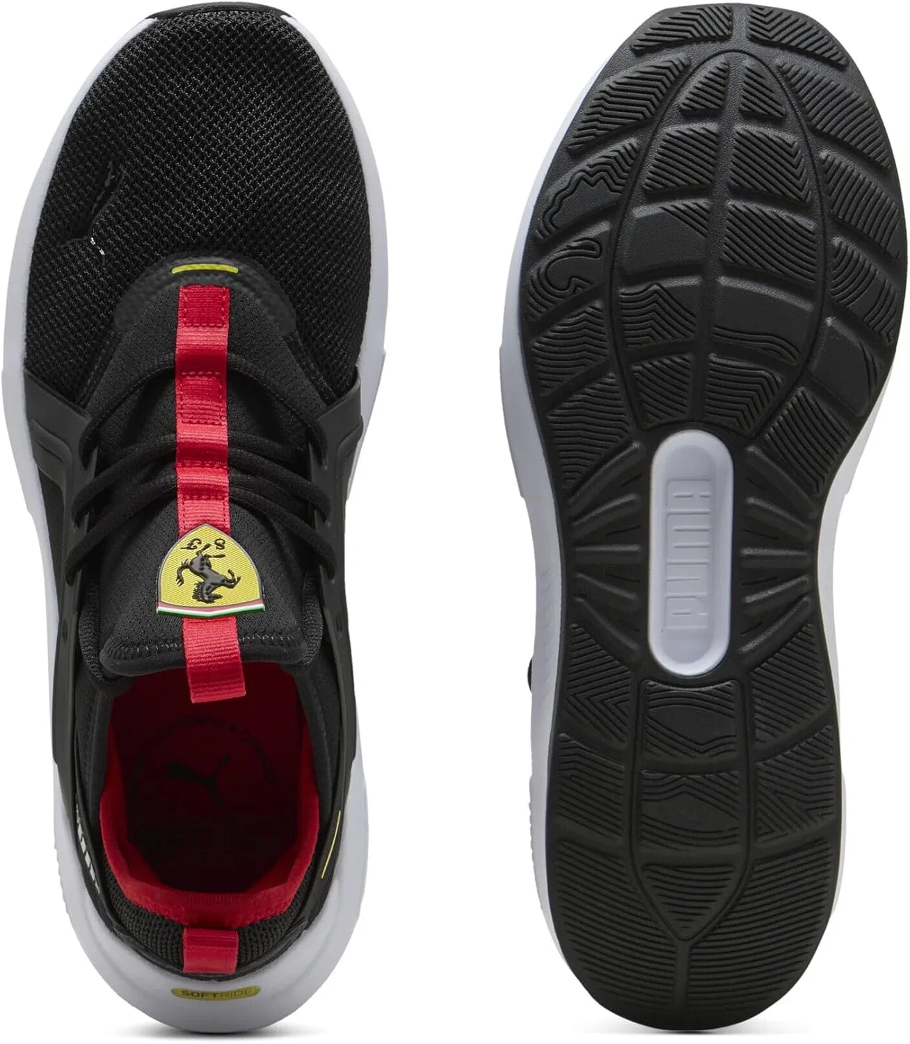 Кроссовки PUMA Adult Scuderia Ferrari Softride Nzo 5, Black Rosso Corsa Red — фото 4