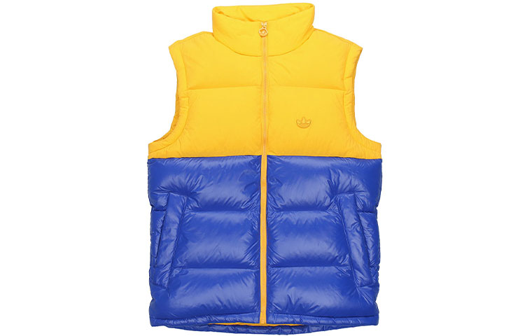 Adidas Originals Мужскый пуховик золотой синий разноцветный, Gold Blue Multicolor — фото 2